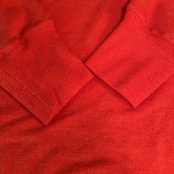 L.L Bean SoftFlex Crewneck Dolman Sleeve Pullover Peachy Orange LARGE PETITE - Picture 8 of 8